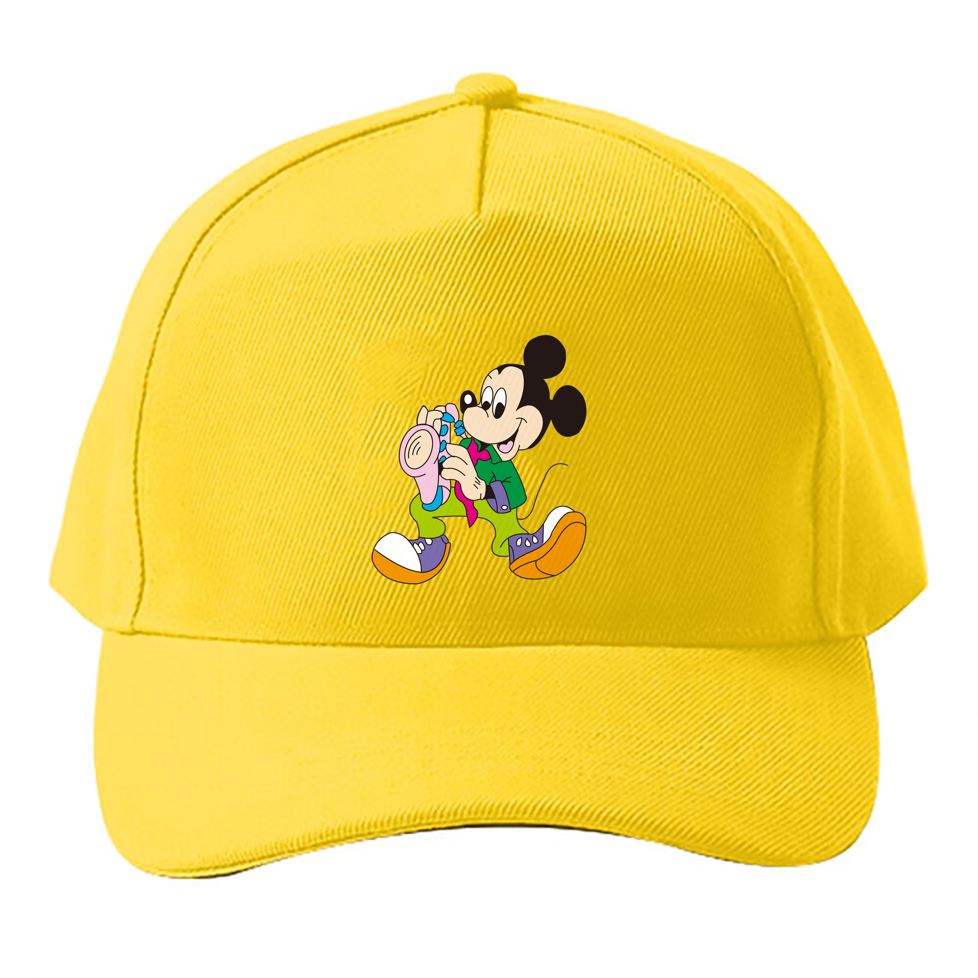 （画像用） ミッキーマウス Mickey Mouse ベースボールキャップ 綿100％ 男女兼用 帽子 スポーツ
